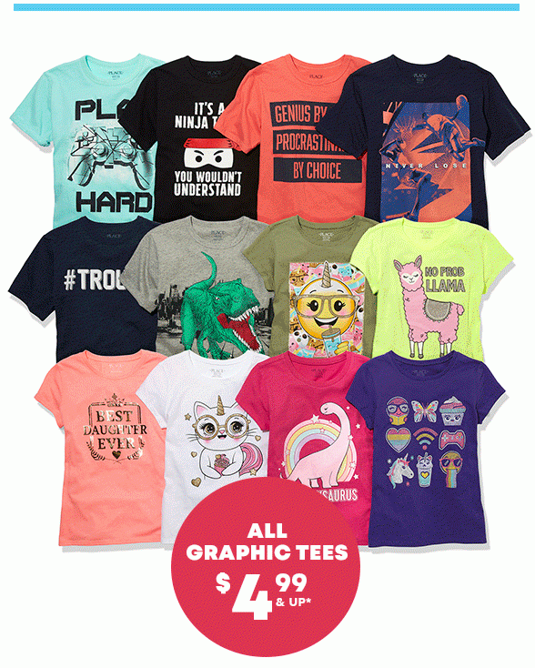 Graphic Tees $4.99 & Up