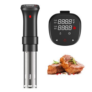 AUGIENB SC-002 1100W Sous Vide Cooker Thermal Immersion Circulator Machine with Large Digital LCD Display Time and Temperature Control