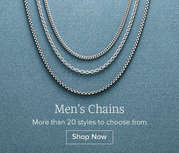 Men’s Chains - More than 20 styles to choose from. Shop Now