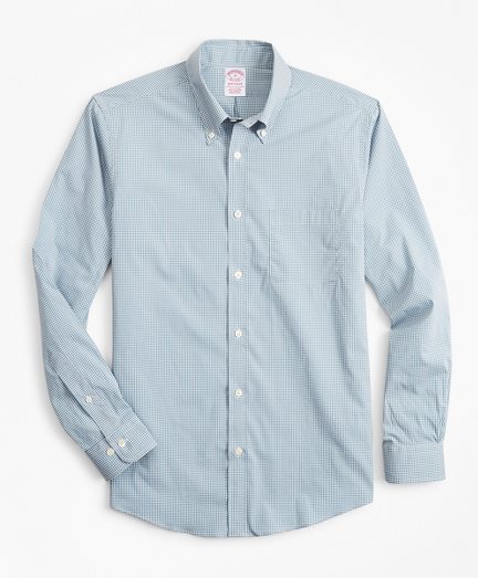 Madison Relaxed-Fit Sport Shirt, Performance Series with COOLMAX®, Gingham