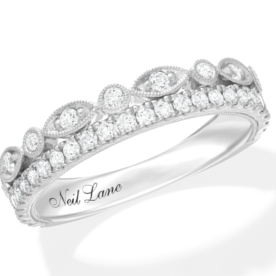 Neil Lane Diamond Anniversary Ring 1/4 ct tw Round-cut 14K White Gold