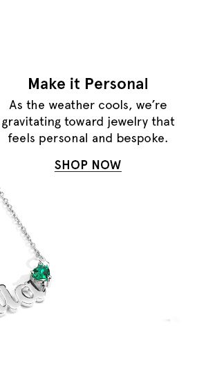 Shop Personalized Jewelry