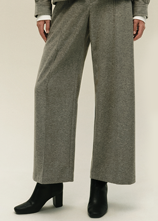 PDP4 - WOMEN BRUSHED JERSEY WIDE PANTS