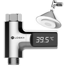 Loskii LW-101 LED Display Water Shower Thermometer