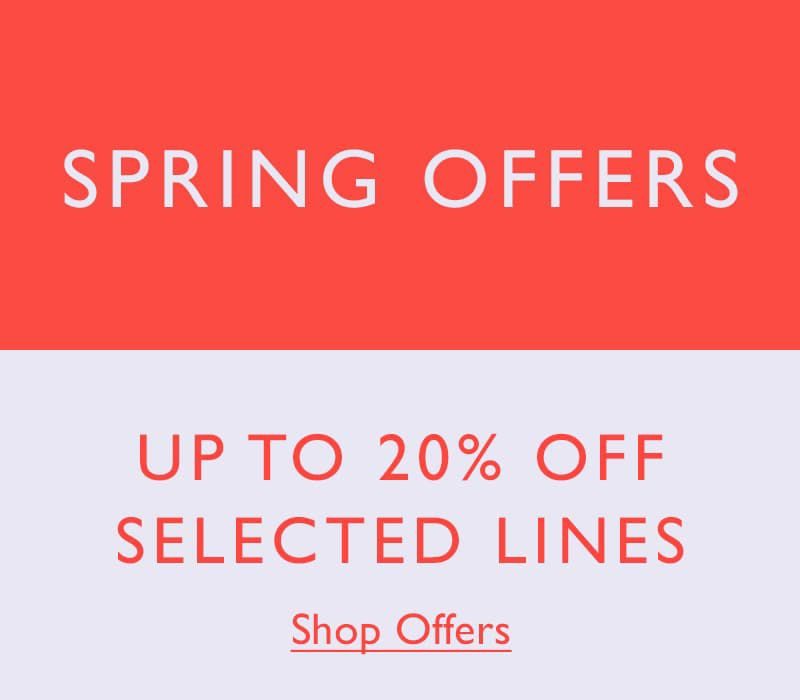 Up to 20% off selected lines..