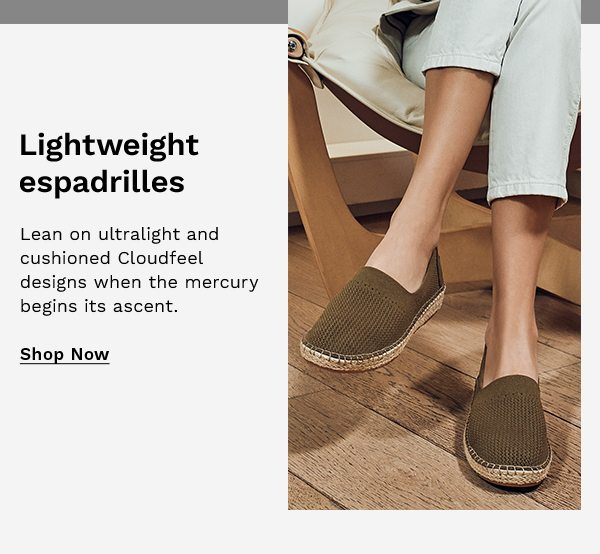 Lightweight espadrilles | SHOP NOW