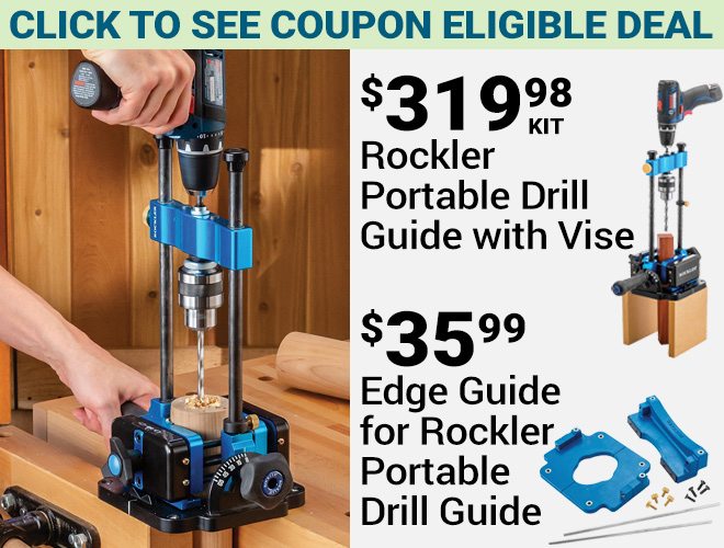 Rockler Portable Drill Guide w/Vise