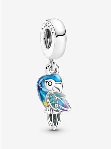 Jungle Paradise Parrot Dangle Charm