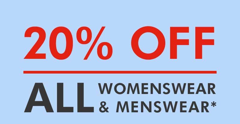 MATALAN - 20% OFF ALL WOMENSWEAR & MENSWEAR*