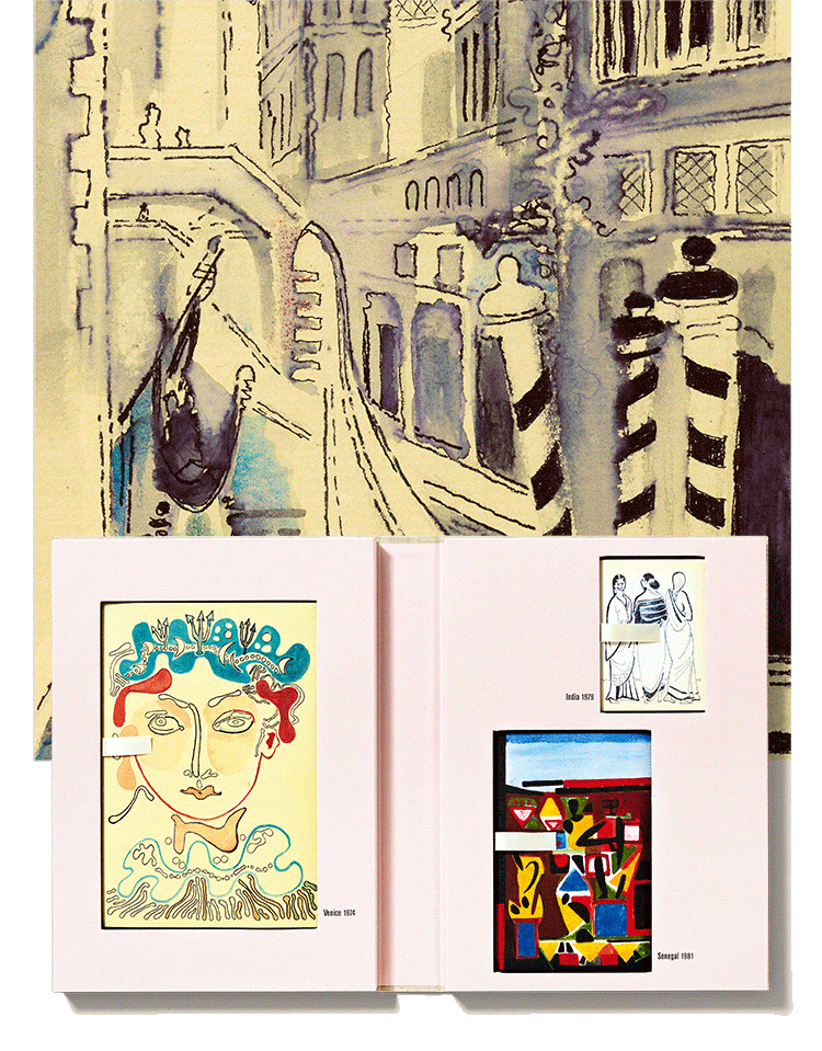 Françoise Gilot. Three Travel Sketchbooks: Venice, India, Senegal