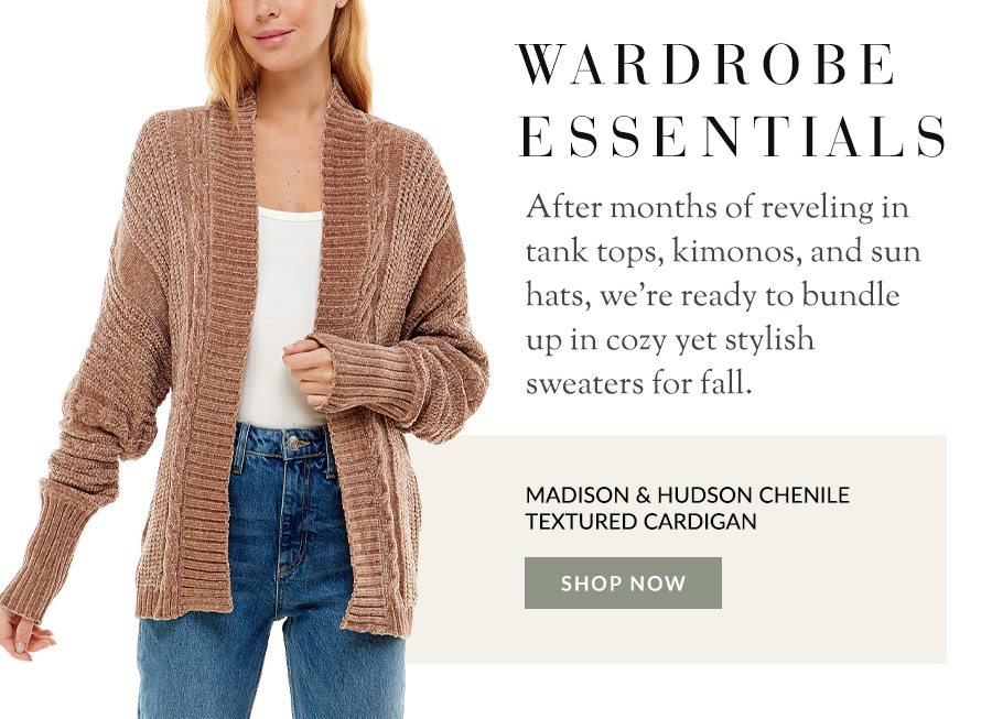 Madison & Hudson Chenile Textured Cardigan 