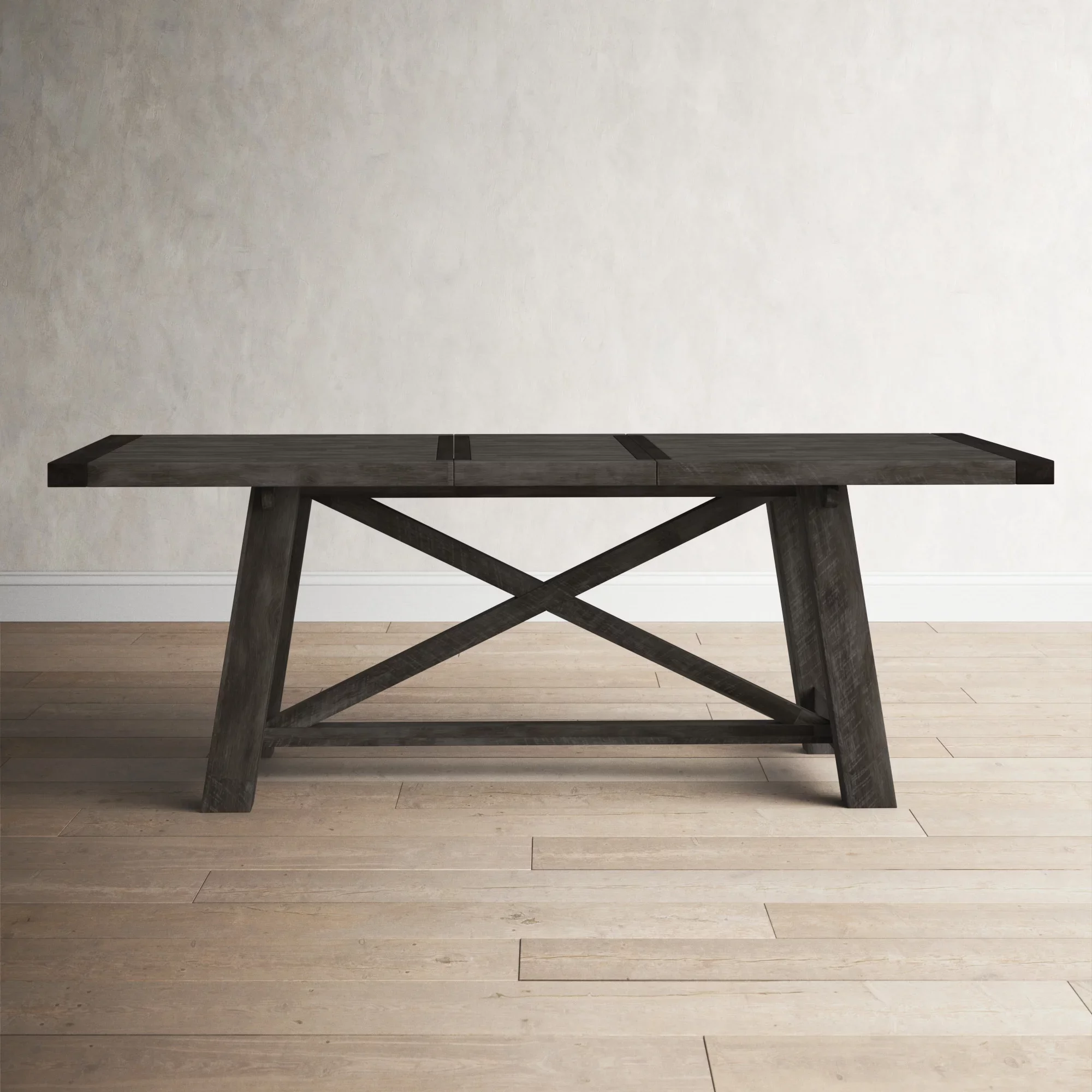 Fahey Acacia Solid Wood Trestle Dining Table
