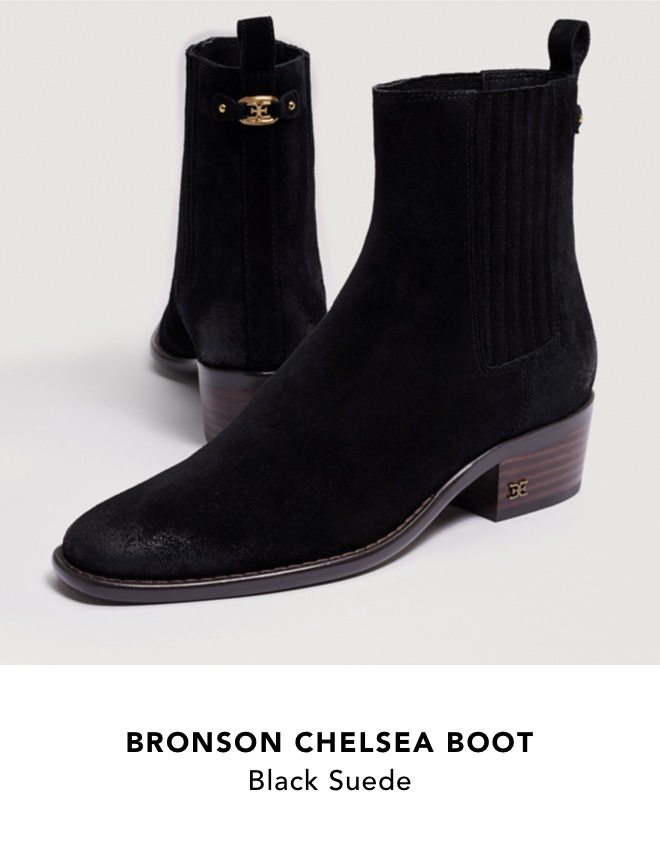 Bronson Chelsea Boot (Black Suede)