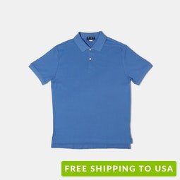 Blue 1899 Pima Cotton Pique Polos