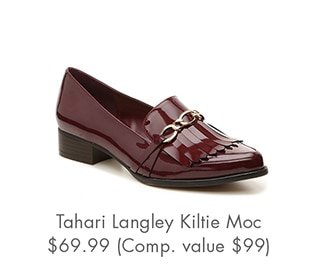 Tahari Langley Kiltie Moc