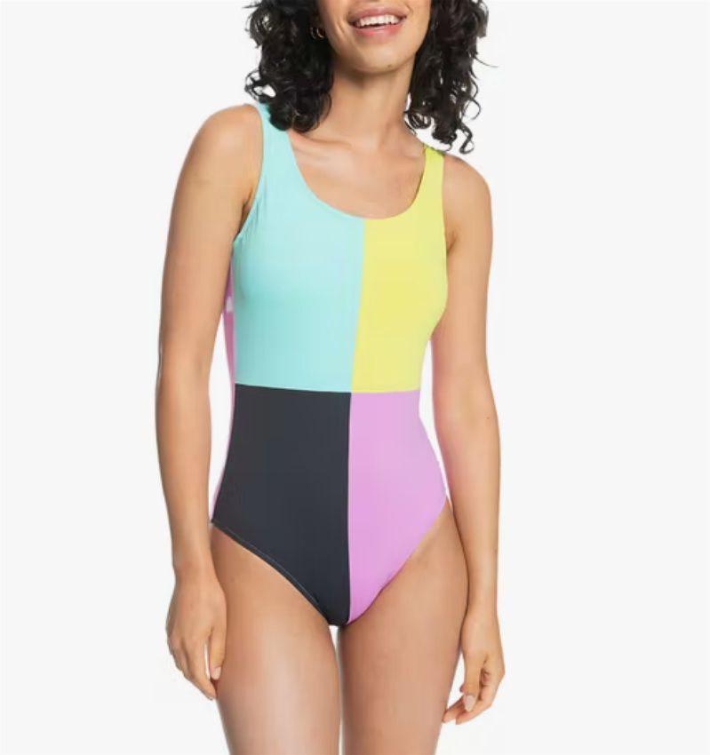 Quiksilver Colour Block Swimsuit Violet