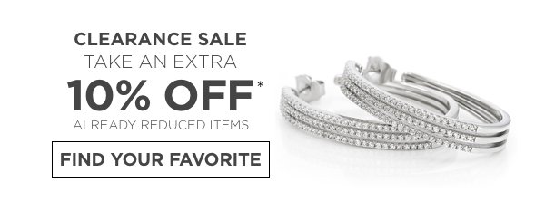 Take an Extra 10% off on Clearance Sale