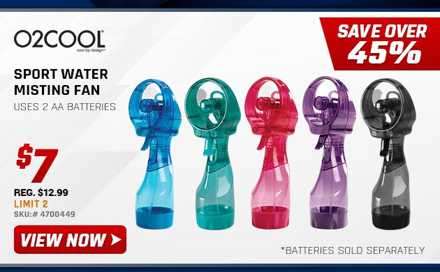 O2-Cool Sport Water Misting Fan