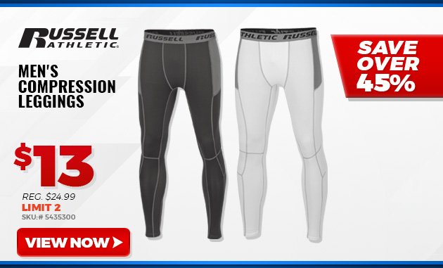 RUSSELL ATHLETIC MEN'S COMPRESSION LEGGINGS