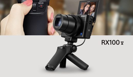 RX100 V Camera with Shooting Grip