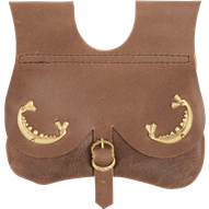 Ornate Medieval Pouch - Brown