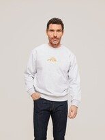 Geo Script Embroidered Sweatshirt