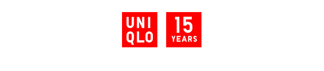 LOGO - UNIQLO 15 YEARS