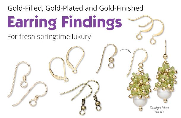 Gold Earring Findings
