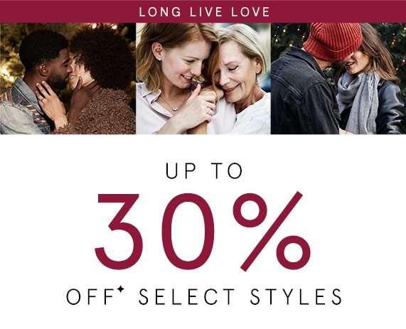 Up to 30% Off Select Styles