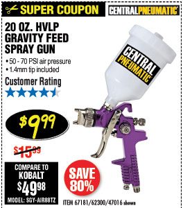 20 fl. oz. HVLP Gravity Feed Air Spray Gun