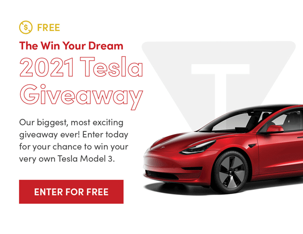 Win Your Dream 2021 Tesla Giveaway | Enter For Free