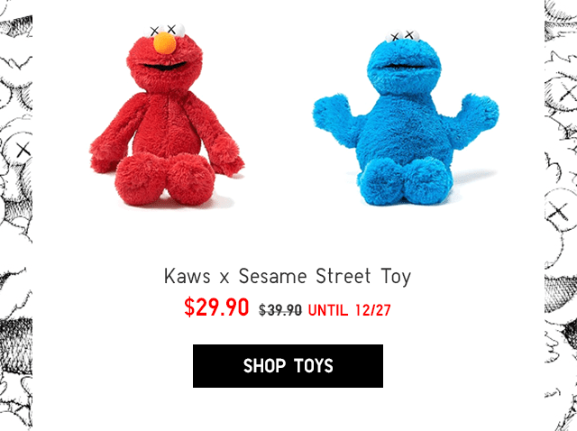 KAWS X SESAME STREET TOY $24.90 - SHOP TOYS