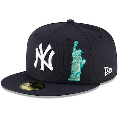 New York Yankees New Era Local Icon 59FIFTY Fitted Hat - Navy