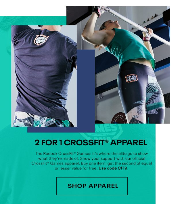 2019 Reebok Apparel: 2 for Deal - Reebok Email Archive