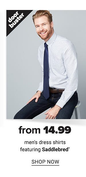 From 14.99 Men's Dress Shirts featuring Saddlebred - Shop Now