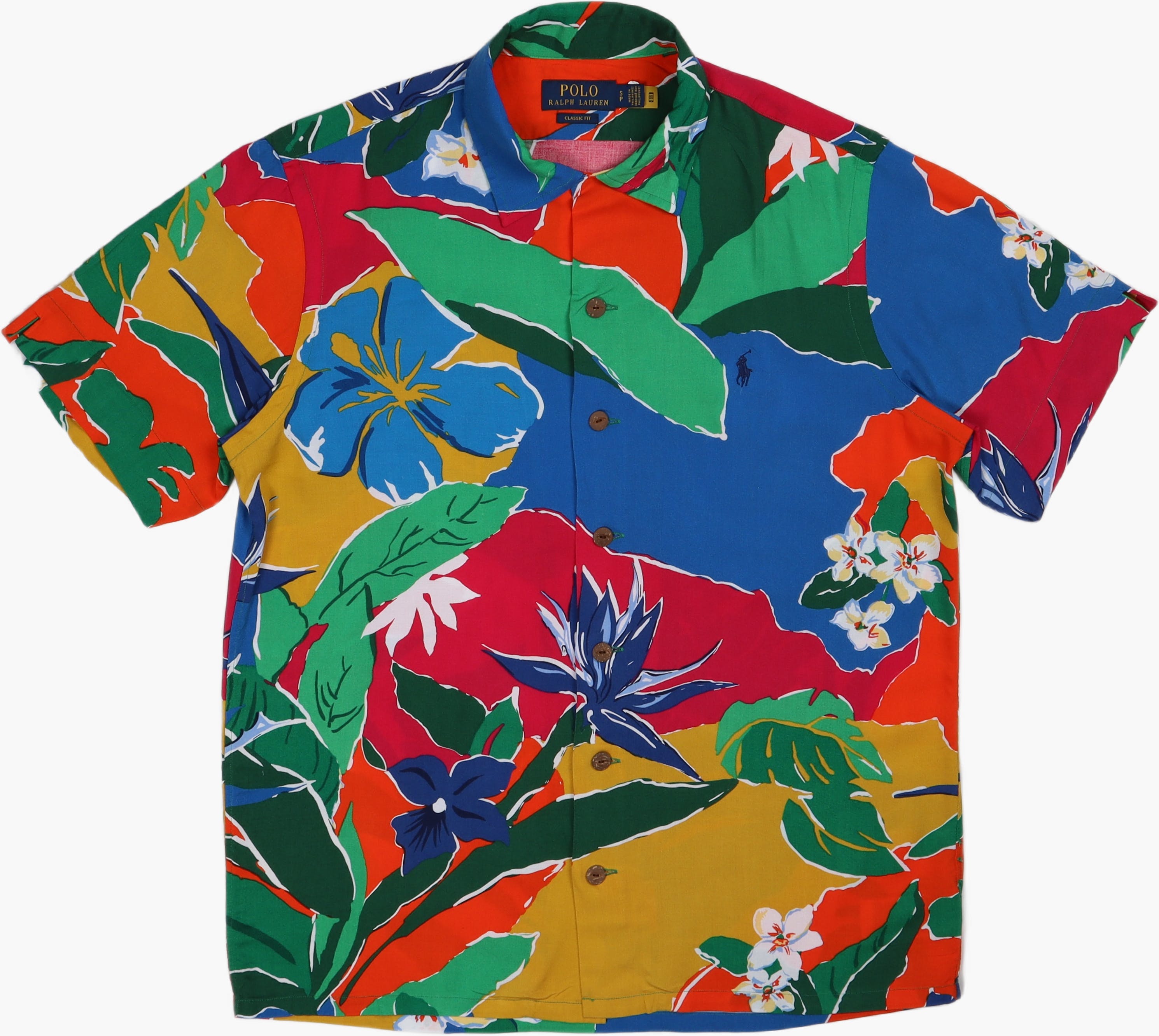 Classic Fit Floral-Print Camp Shirt