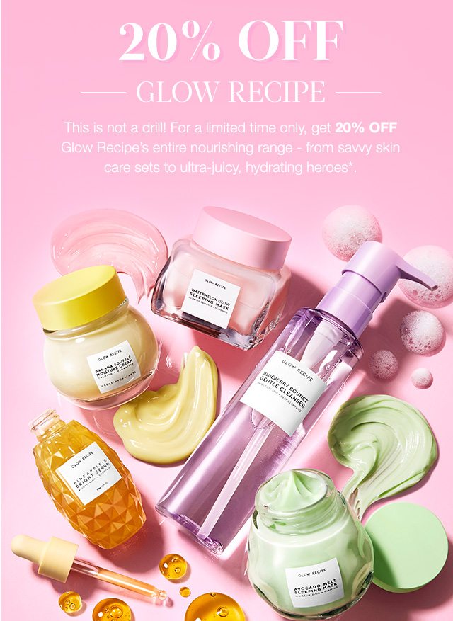 20% OFF GLOW RECIPE