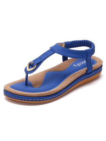 Comfy Elastic Clip Toe Beach Sandals