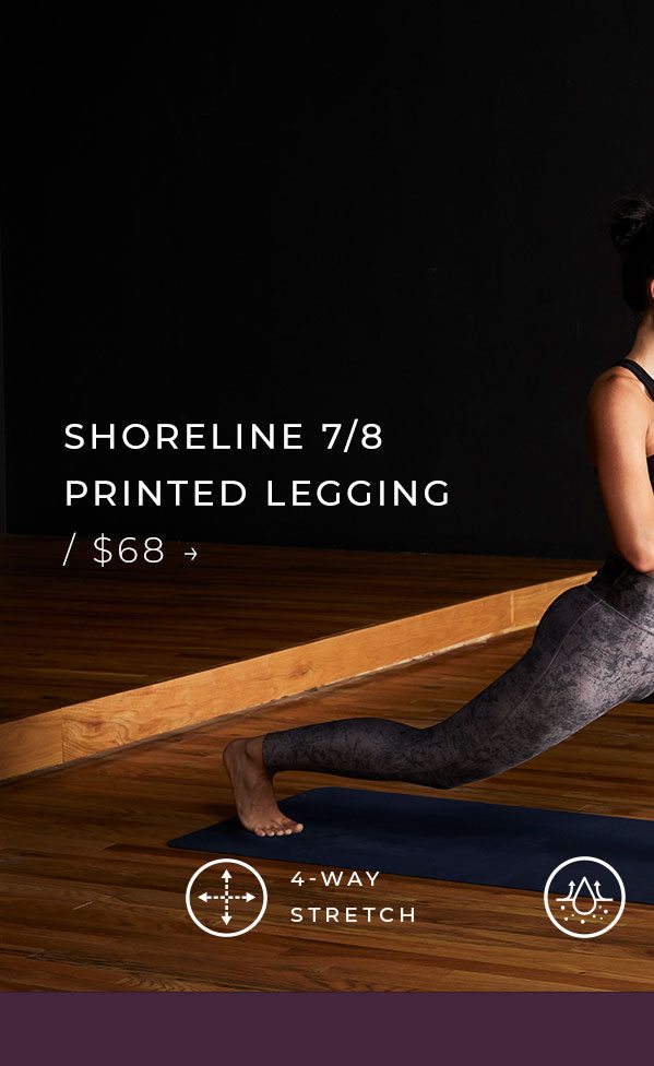 Shoreline 7/8 Printed Legging