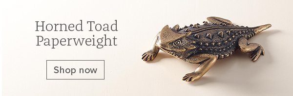 Horned Toad Paperweight - Shop now