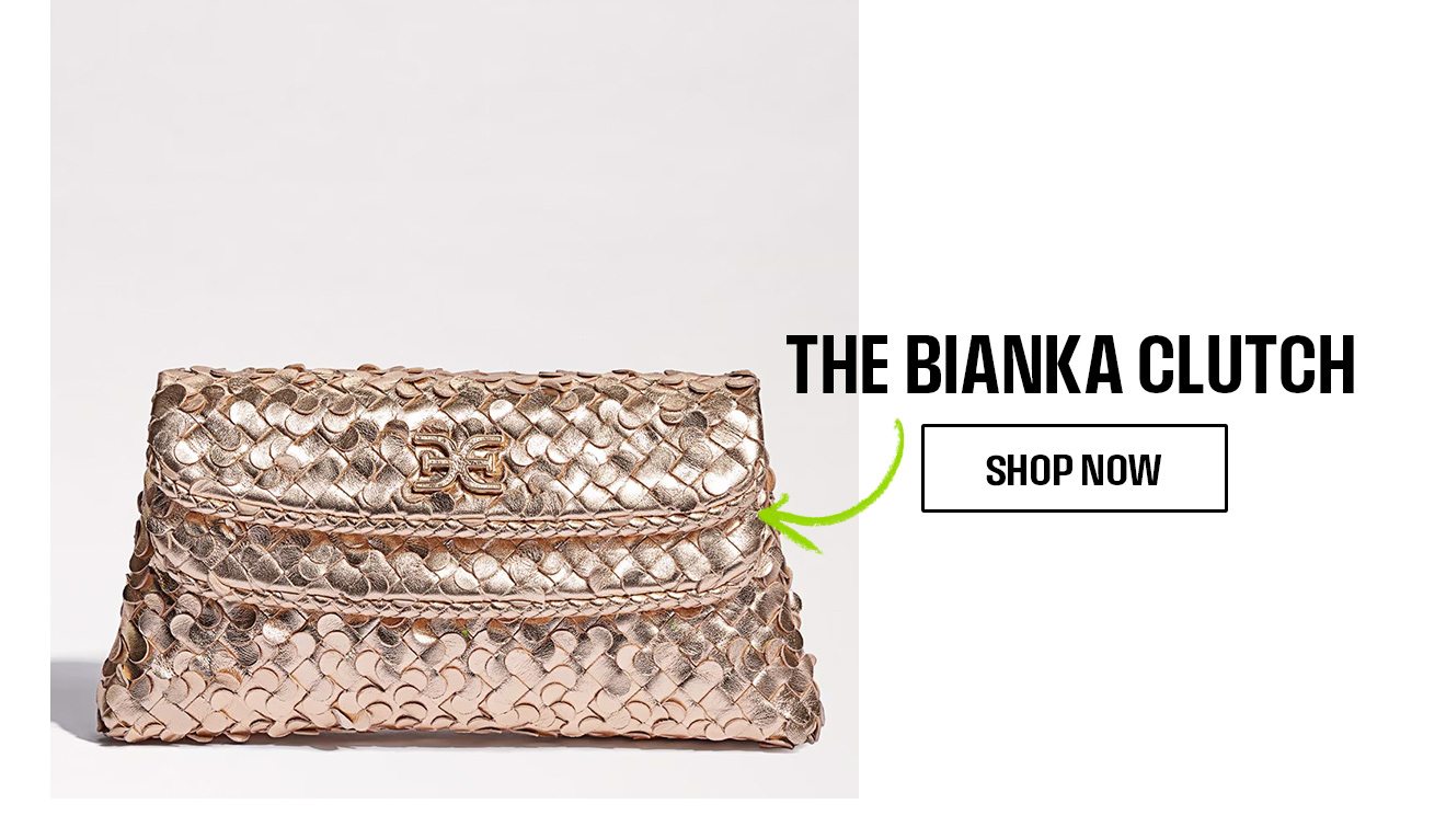 The Bianka Clutch (Gold Leather)