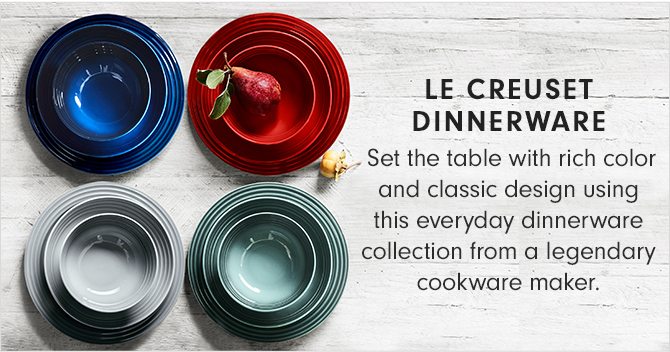 LE CREUSET DINNERWARE