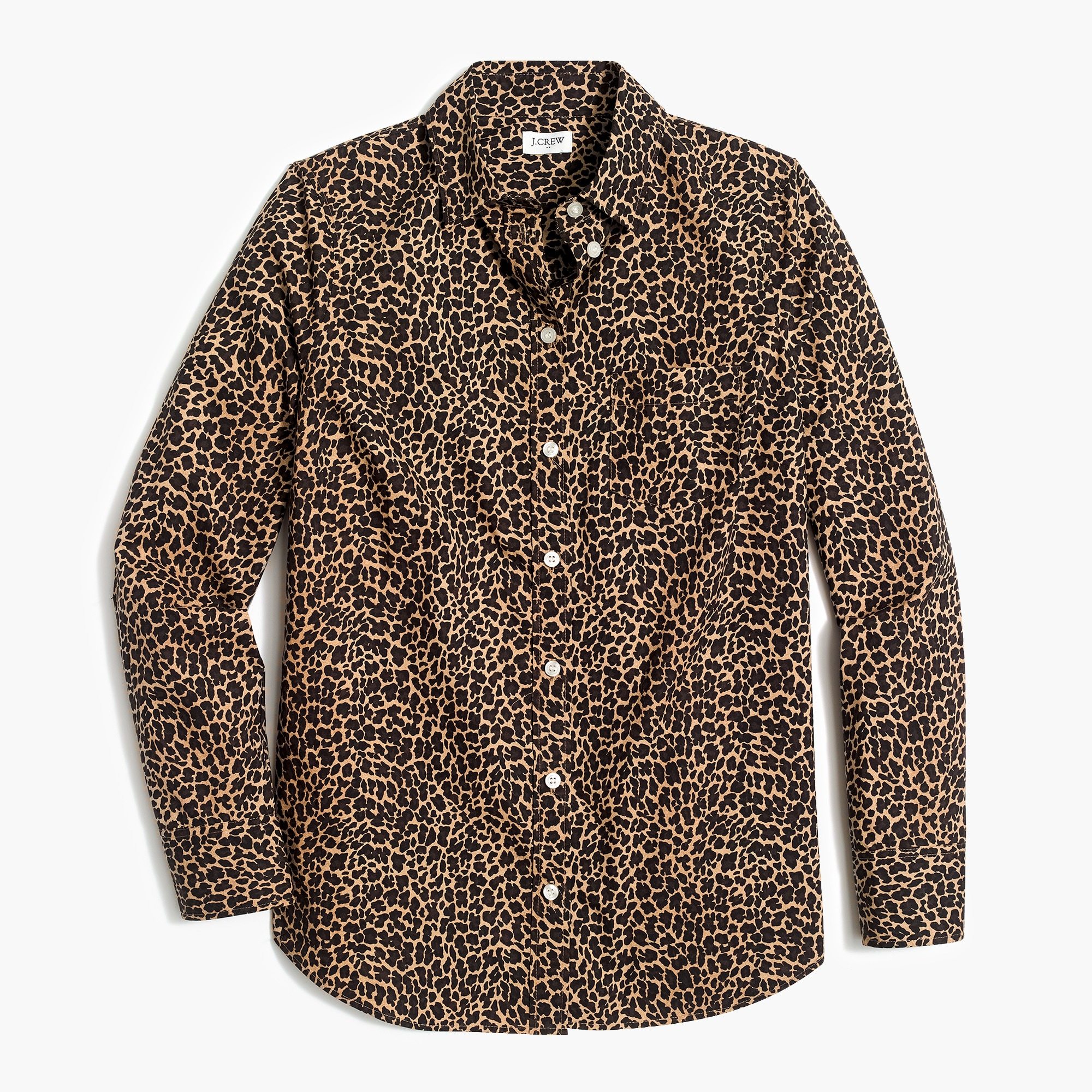 Button-up leopard shirt