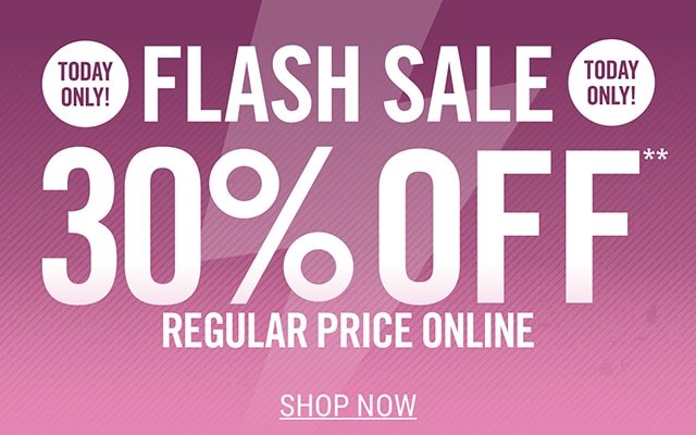 30% off Regular Price