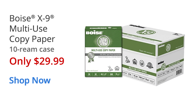 Test - $29.99 Boise X-9 Multi-Use Copy Paper 10 Ream Case