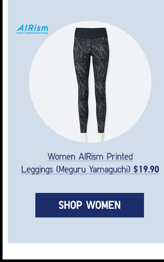 WOMEN SPRZ AIRISM PRINTED LEGGINGS $19.90