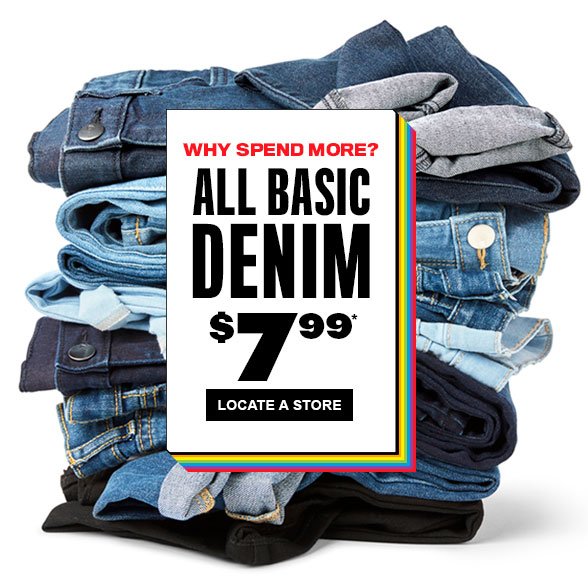 All Basic Denim $7.99