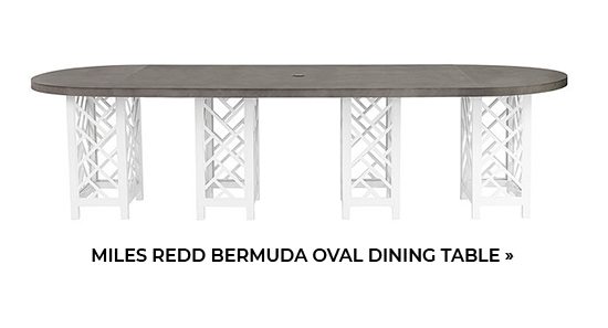 Miles Redd Bermuda Oval Dining Table