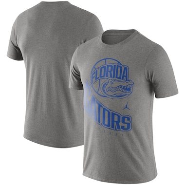 Jordan Brand Florida Gators Heathered Gray Retro Basketball T-Shirt