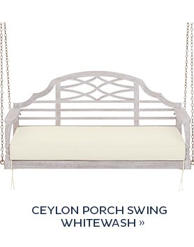 Ceylon Porch Swing Whitewash